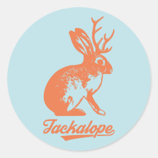 Jackalope ステッカー(小20枚入り) classic round sticker