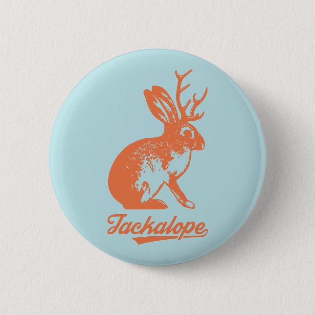 Jackalope 缶バッチ 5.7cm 丸型バッジ button (Front)