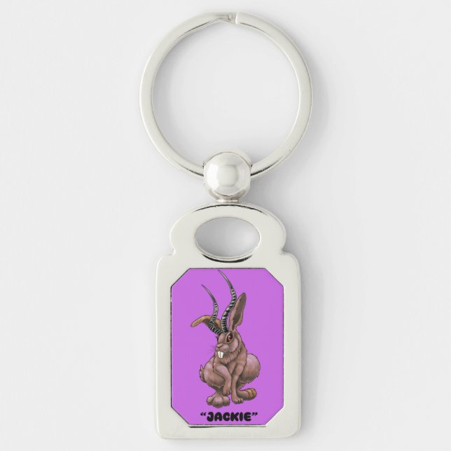 Jackalope “Jackie” Cryptid  Keychain (Front)