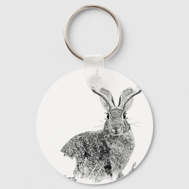 Jackalope Keychain (Front)