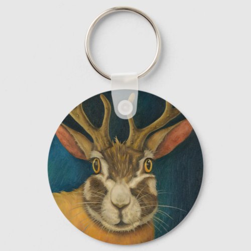 Jackalope Keychain