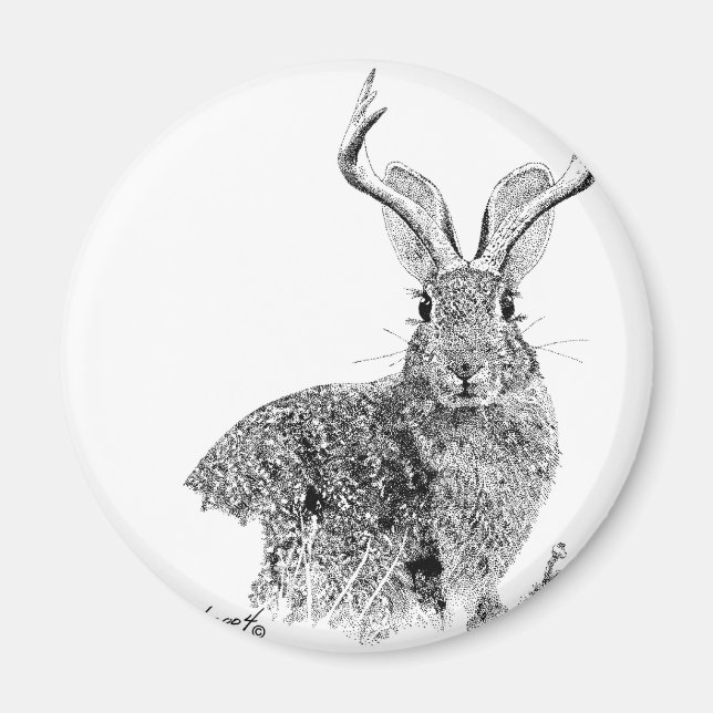 Jackalope Magnet (Front)