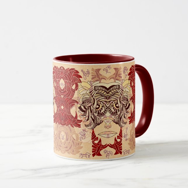 Jackalope Mask: Alice's Self Portrait Mug (Front Right)