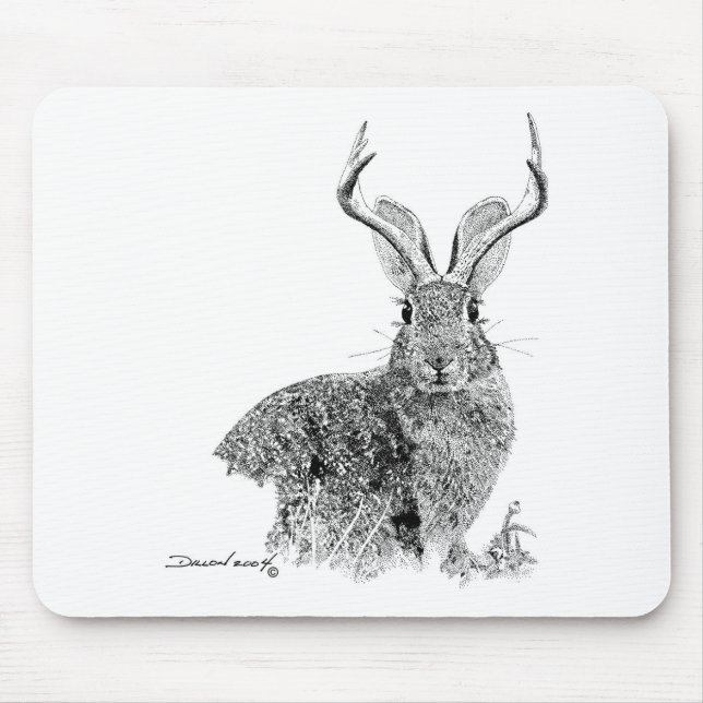 Jackalope Mouse Pad (Front)