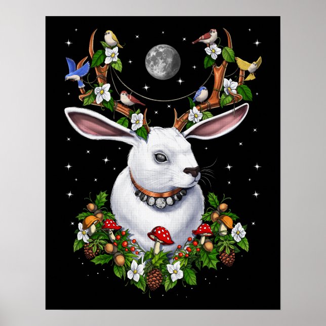 Jackalope Rabbit Poster (Front)