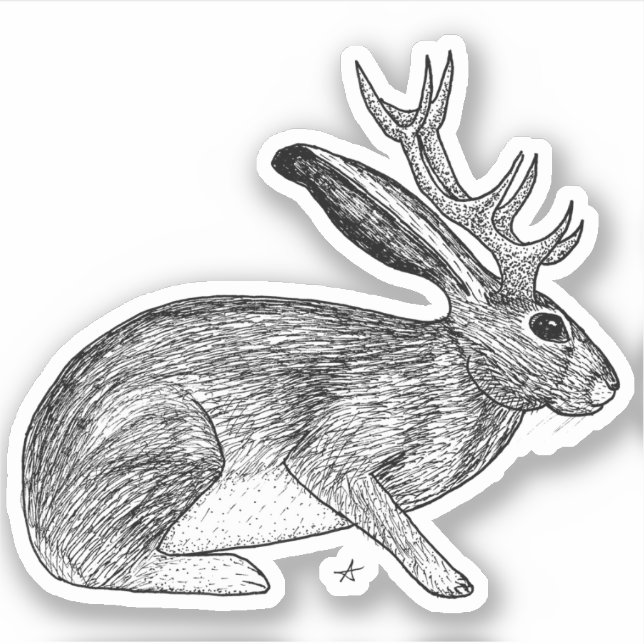 Jackalope Sticker (Front)