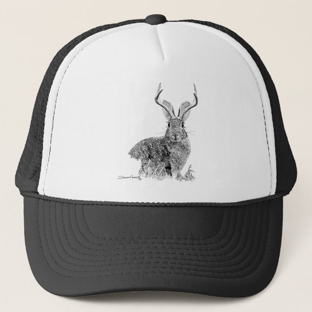 Jackalope Trucker Hat (Front)