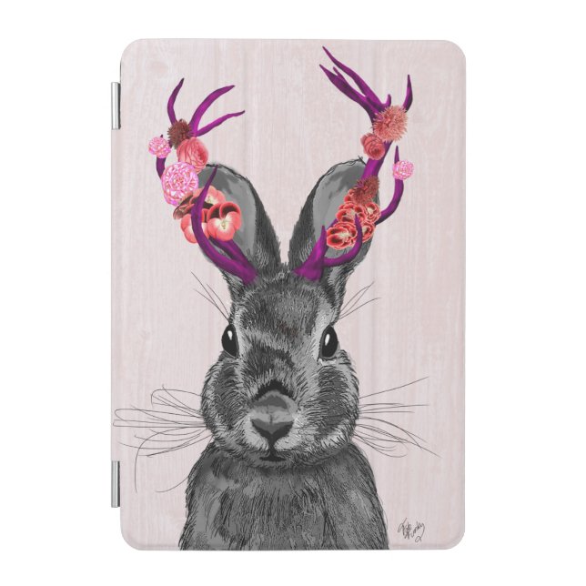 Jackalope with Pink Antlers 2 iPad Mini Cover (Front)