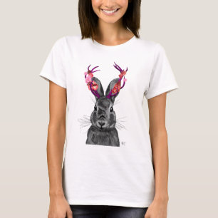 Jackalope with Pink Antlers 2 T-Shirt