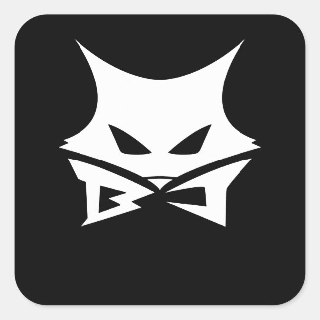 Jackals Black Team Volleyball Anime Cosplay Square Sticker (Front)