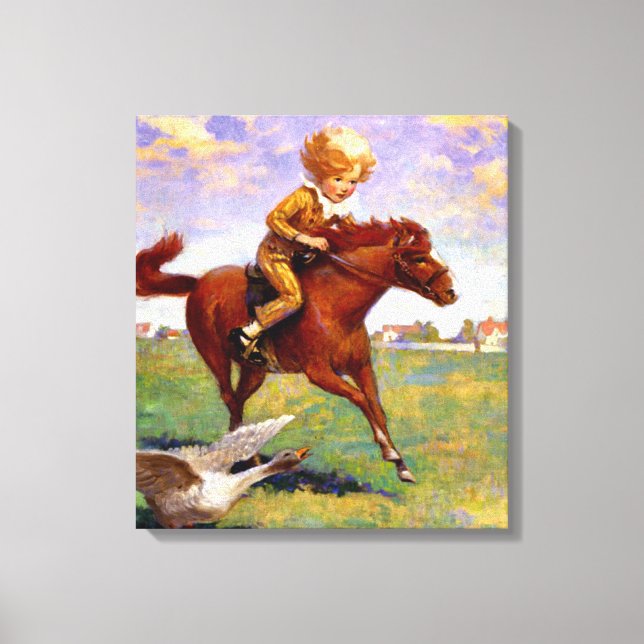 "Jackanapes" by Jessie Willcox Smith Canvas Print (Front)