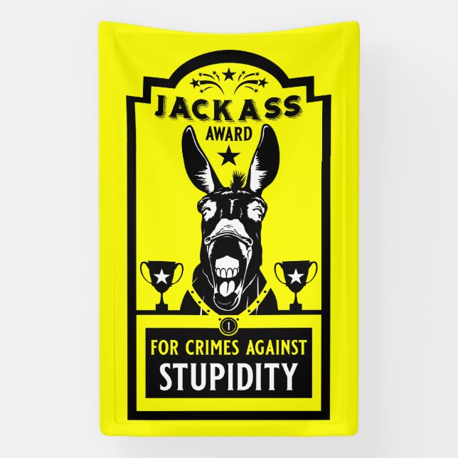 Jackass Award Banner (Vertical)