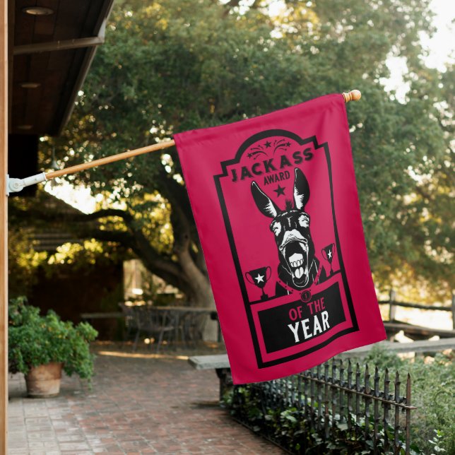 Jackass Award House Flag (In SItu)