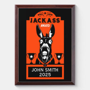 Jackass Award Plaque
