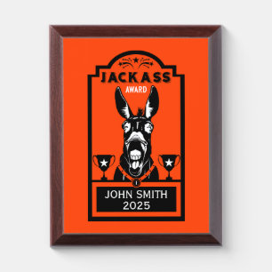 Jackass Award Plaque