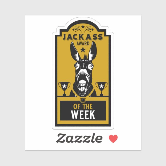 Jackass Award Sticker (Sheet)