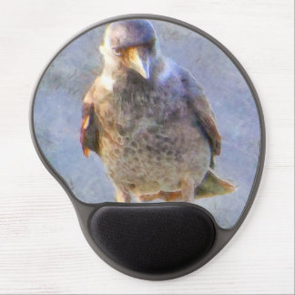 Jackdaw Watercolor Gel Mouse Pad