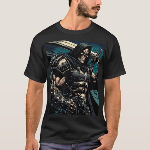 Jacked Necromancer Warrior T_Shirt