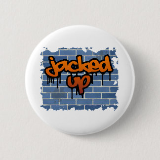 jacked up graffiti  design pinback button