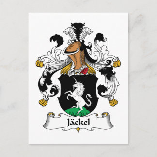 Jackel Family Crest Postcard