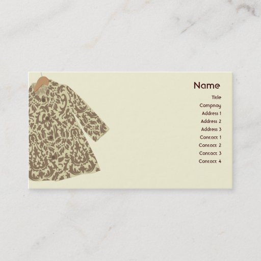Customizable Jacket - Business Business Card Templates