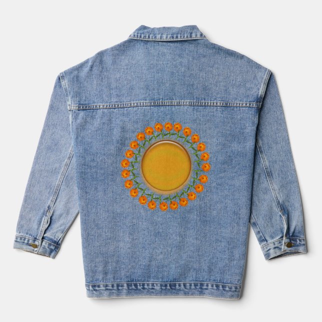 Jacket - Calendula and Orange Disk (Back)