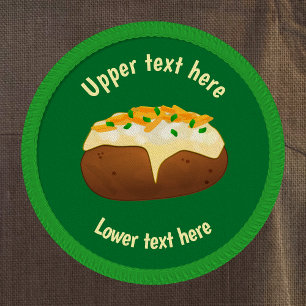 Jacket Potato - Baked in skin - own text any color Patch
