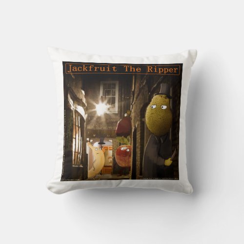 Jackfruit The Ripper Funny Rick London Throw Pillow