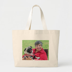 Jacki M and Sid Large Tote Bag
