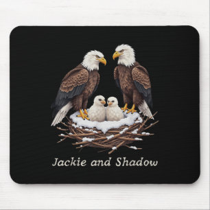 Jackie And Shadow Bald Eagle Fan Club Vintage Life Mouse Pad