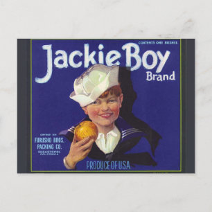 Jackie Boy Postcard