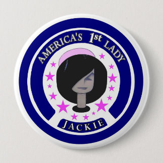Jackie Kennedy America's 1st Lady Pinback Button