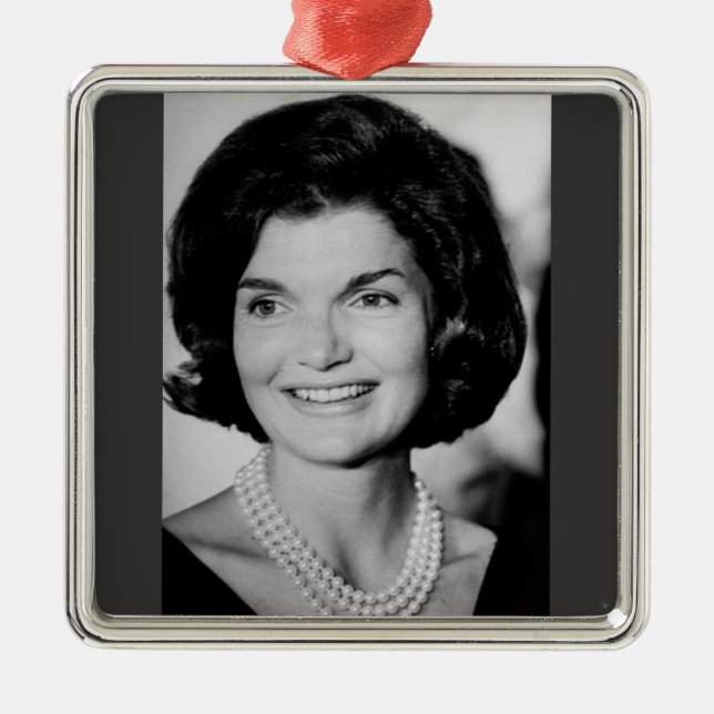 Jackie Kennedy Metal Ornament (Front)