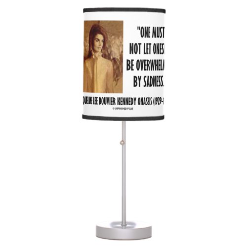 Jackie Kennedy Portrait Not Let Oneself Sadness Table Lamp