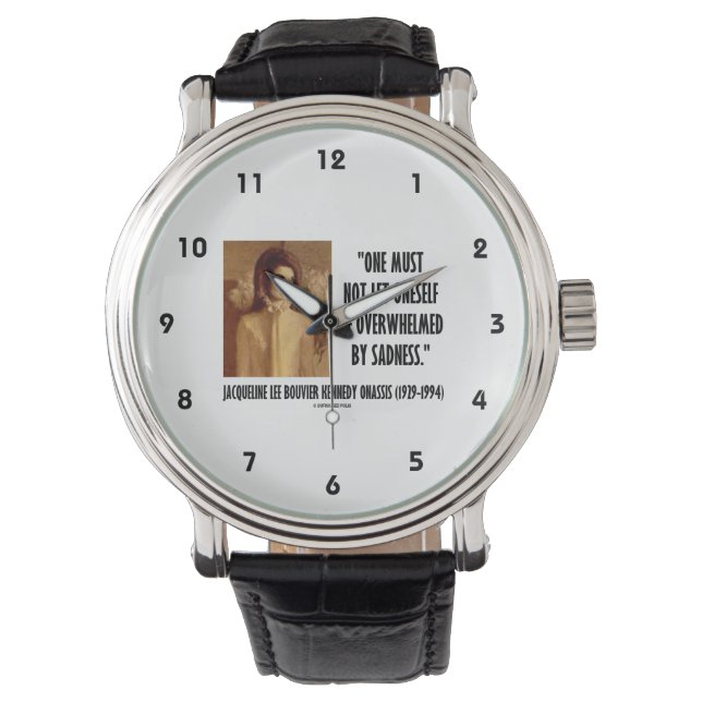 Jackie Kennedy Portrait Not Let Oneself Sadness Watch (Front)