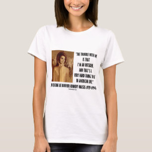 Jackie Kennedy Portrait Trouble With Me Outsider T-Shirt