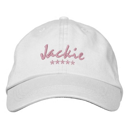Jackie Name Embroidered Baseball Cap