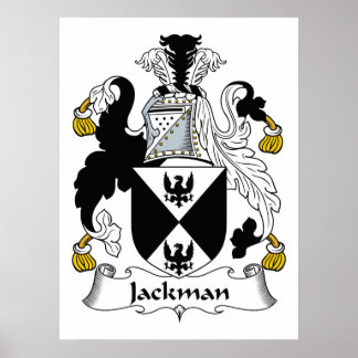 Jackman Family Crest Poster