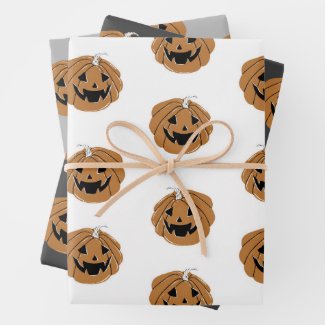 Jack'O Lantern Wrapping Paper