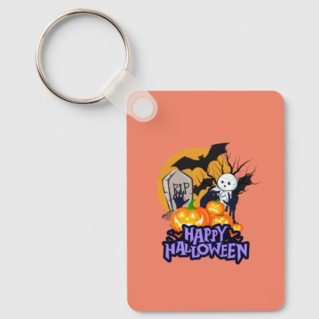 JackOLantern Charm Keychain (Front)