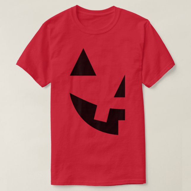 JackOLantern Pumpkin Face Print Halloween Matching T-Shirt (Design Front)