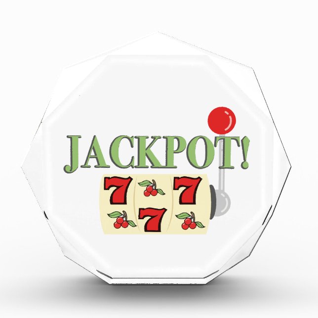 Jackpot Acrylic Award (Front)