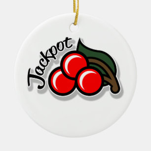 Jackpot Cherries Ornament (light)