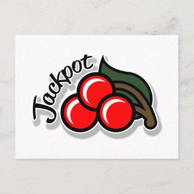Jackpot Cherries Postcard (light) (Front)