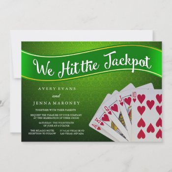 Jackpot Las Vegas Card Table by GreenLeafDesigns at Zazzle