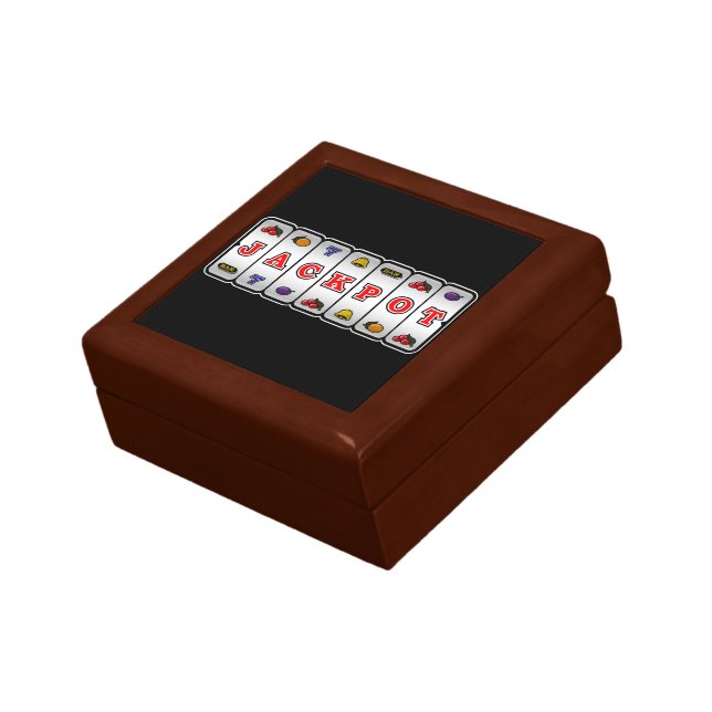 Jackpot Slot Machine Gift Box (dark) (Side)