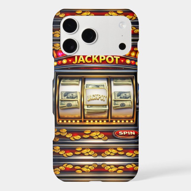 Jackpot Slot Machine  iPhone Case ("Spin for luck - carry your jackpot everywhere")