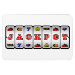 Jackpot Slot Machine Magnet (light) at Zazzle