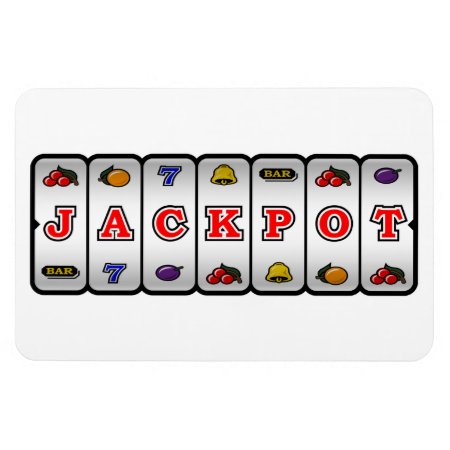 Jackpot Slot Machine Magnet (light)
