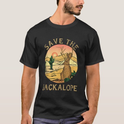 Jackrabbit Desert Mountain Cactus vintage save the T_Shirt